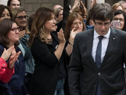 El presidente de la Generalitat, Carles Puigdemont, en una imagen de archivo. David Ramos Getty Images