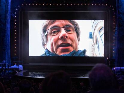 Carles Puigdemont en la gala de los Gaudí.