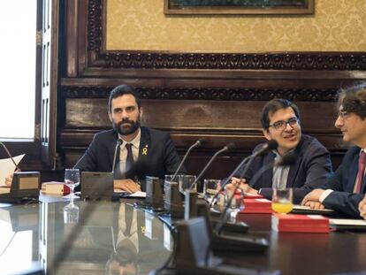 Reunión de la Mesa del Parlament.