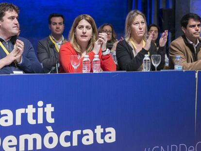 Reunión del Consejo Nacional del PDeCat con Marta Pascal, Neus Munté, Jordi Turull, Josep Rull.