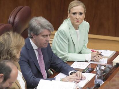 Cristina Cifuentes, en la Asamblea de Madrid.