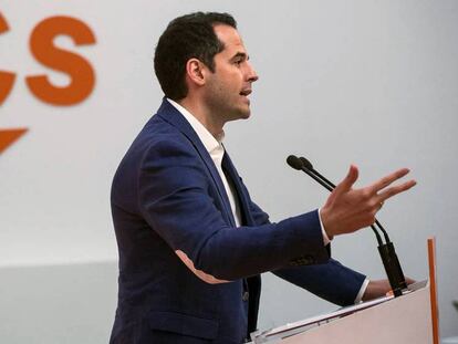 El portavoz de Ciudadanos en Madrid, Ignacio Aguado.