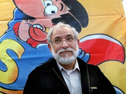 Juan López Fernández, 'Jam', creador de 'Super López, en el Salón del Cómic de 2002.