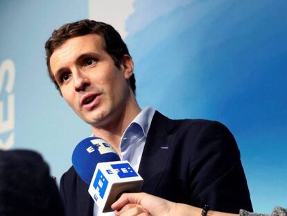 Pablo Casado, vicesecretario de comunicación del PP.