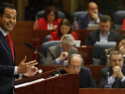 Ignacio Aguado, durante el debate.