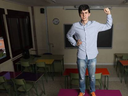 Víctor Sierra alumno del I.E.S. Las Musas. mejor nota en la EvAU 2018 de la Comunidad de Madrid.