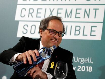 El presidente de la Generalitat, Quim Torra, en Lleida. En vídeo: Mas aseguró que "Sánchez no aceptará el derecho a decidir del pueblo de Cataluña"