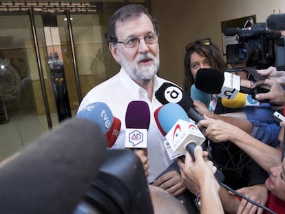 Mariano Rajoy, a Santa Pola (Alacant).
