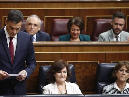 Sánchez, durante su intervención.