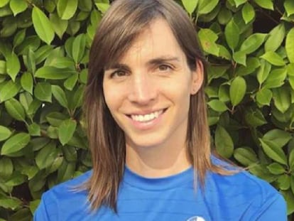 Alba Palacios, durante un entrenamiento.