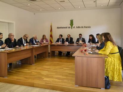 El Consejo Ejecutivo de la Generalitat, reunido hoy en Sant Julià de Ramis (Girona)
