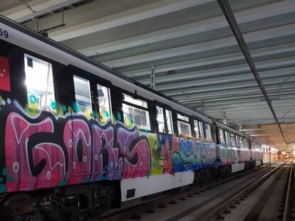 En vídeos, los casos recientes de grafiteros en el Metro.