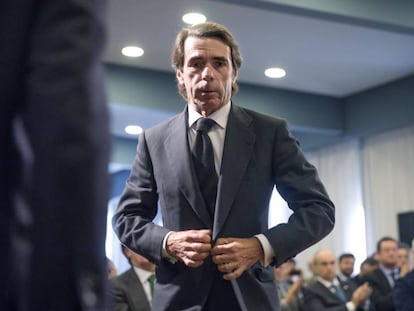 El expresidente del Gobierno y presidente de FAES, José María Aznar.