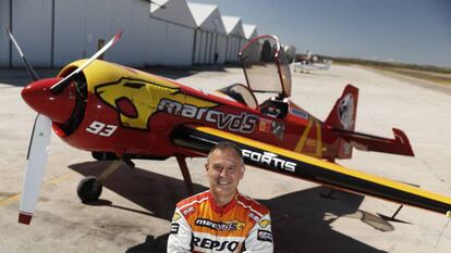 Cástor Fantoba, en el aeródromo de Casarrubios.