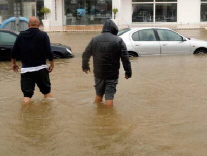 Inundación en la localidad de Xàbia (Alicante). En vídeo: efecto del temporal en la Comunidad Valenciana.