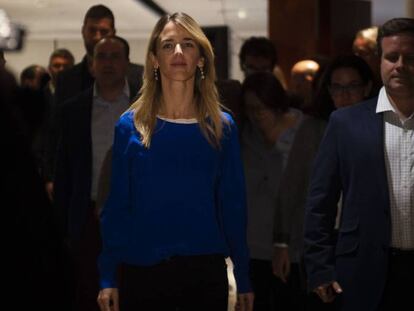 Cayetana Álvarez de Toledo, tras conocer los resultados de las elecciones.