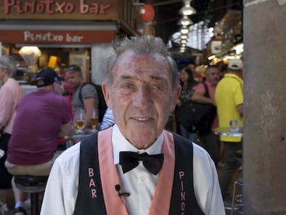Joan Bayén, propietario del bar Pinotxo del Mercado de la Boquería.