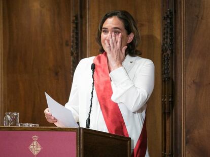 Acto de investidura de Ada Colau como alcaldesa de Barcelona.