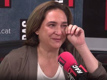 Ada Colau, este martes durante la entrevista en Rac1.