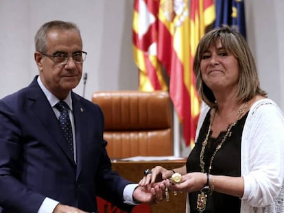 La nueva presidenta de la Diputación de Barcelona, Núria Marín. / Vídeo: Declaraciones de Marín.