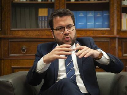 El vicepresidente catalán, Pere Aragonès.