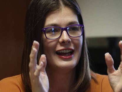 Noelia Posse, alcaldesa de Móstoles. En vídeo, Posse se defiende en una entrevista concedida a EL PAÍS en septiembre.