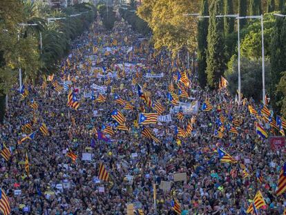 Manifestación contra la sentencia del 'procés'. En vídeo, nueva jornada de protestas contra la sentencia del procés.