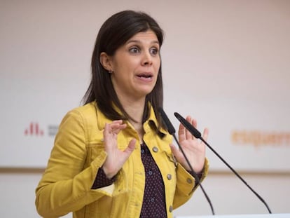 Marta Vilalta, portavoz de ERC. En vídeo, declaraciones de Vilalta.