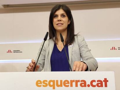 La secretaria general adjunta y portavoz de ERC, Marta Vilalta. En vídeo, sus declaraciones.