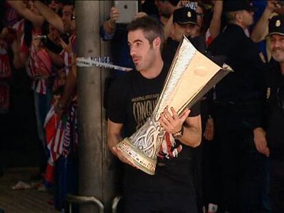 Madrid celebra el trofeo rojiblanco