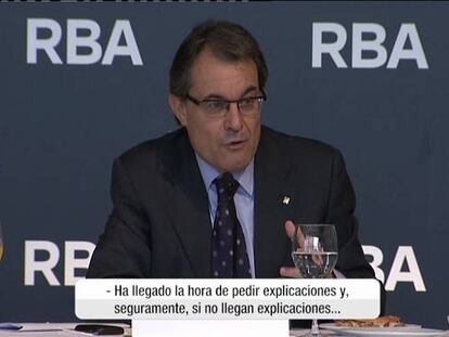 Mas exige “responsabilidades” por el borrador que le acusa de corrupción