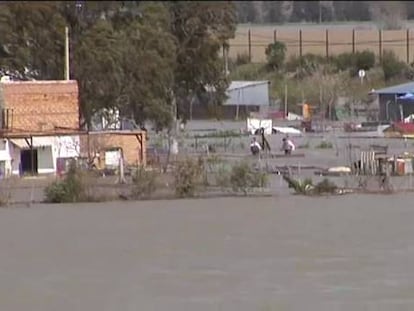 Las casas se salvan del Guadalete
