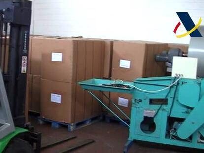 Desmantelada una fábrica de tabaco ilegal en Coslada
