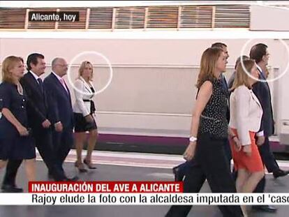 Rajoy esquiva a Castedo en la inauguración del AVE a Alicante
