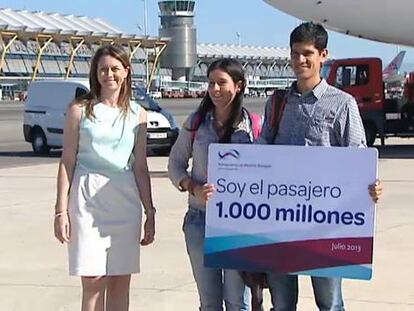 El pasajero 1.000 millones de Barajas