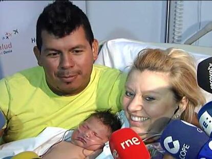 Nace en Dénia la niña más grande de España por parto natural
