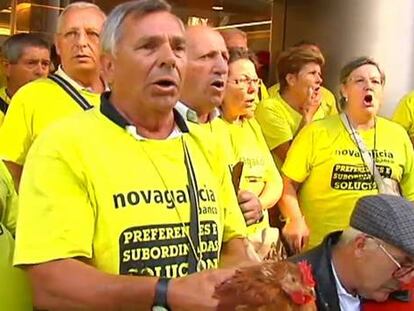 Los preferentistas vuelven a la carga con sus protestas en Vigo