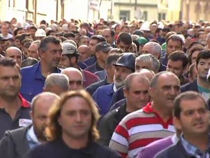 Silenciosa movilización de unos astilleros sin barcos que construir