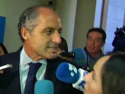 Camps dice que en dos años solo ha recibido “un papel” del juzgado de Nóos