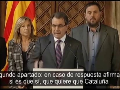 “¿Quiere que Cataluña sea un Estado? Y ¿que sea un Estado independiente?”