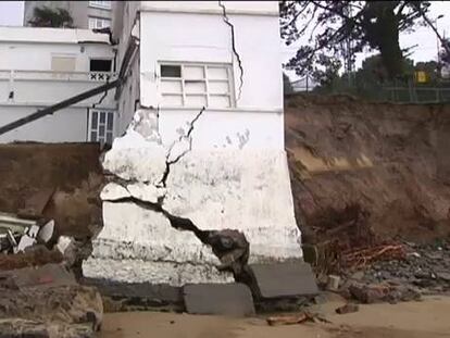 Las olas se acercan a los 12 metros en la costa y el viento alcanza los 112 km/h