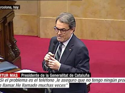 Mas responde al Congreso acelerando la ley electoral y la de consultas