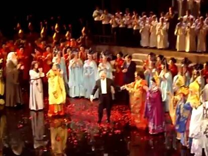 “Madrid odia Valencia”, dice Mehta, antes de su apoteosis en el Palau de les Arts