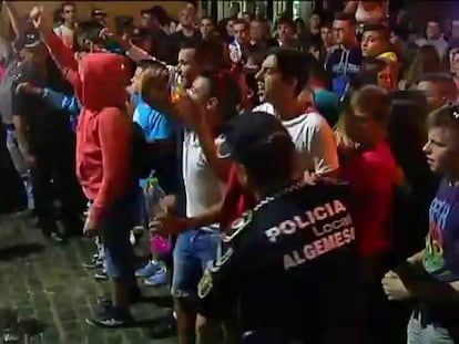Tres detenidos en Algemesí por un cruce de protestas contra las becerradas