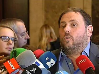 Junqueras se opone a la lista única
con CiU y no apoyará los Presupuestos