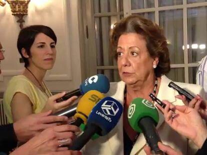 Rita Barberá: “Jurado tendrá que responder ante quien corresponda”