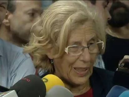 Carmena da por hecho el pacto para ser alcaldesa pese a la cautela del PSOE