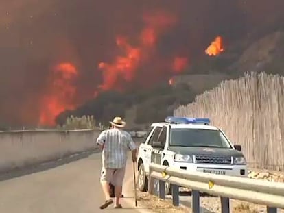 Unos 250 efectivos de la unidad militar se suman al incendio de Quesada