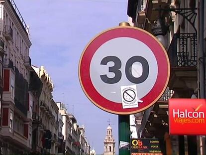 Valencia limitará el tráfico en el centro a 30 kilómetros por hora
