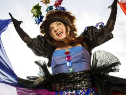 Imagen del Rey Carnestoltes en un pasado carnaval. Joan Sánchez
